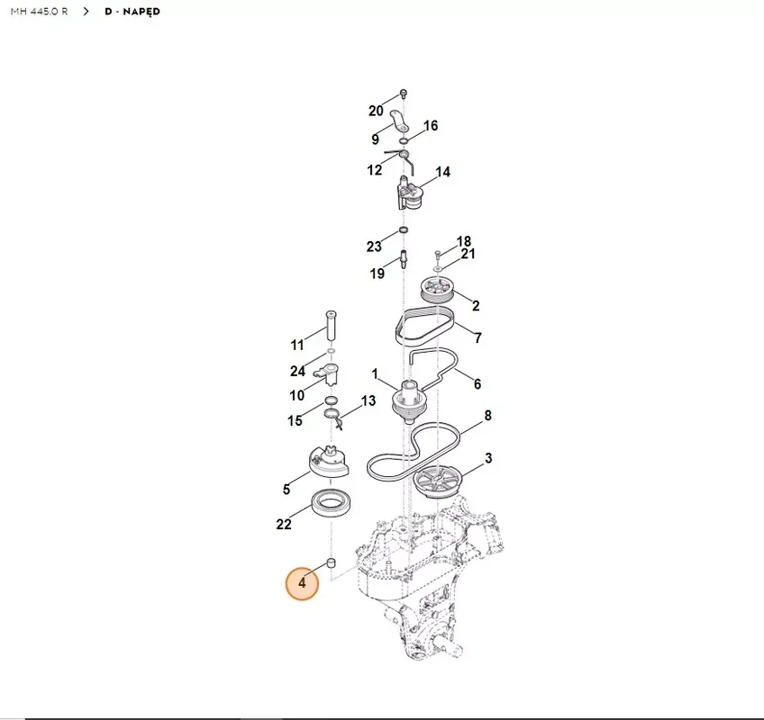 STIHL Glebogryzarka MH445.0 Tulejka 6241 711 2400 - Okazja cenowa